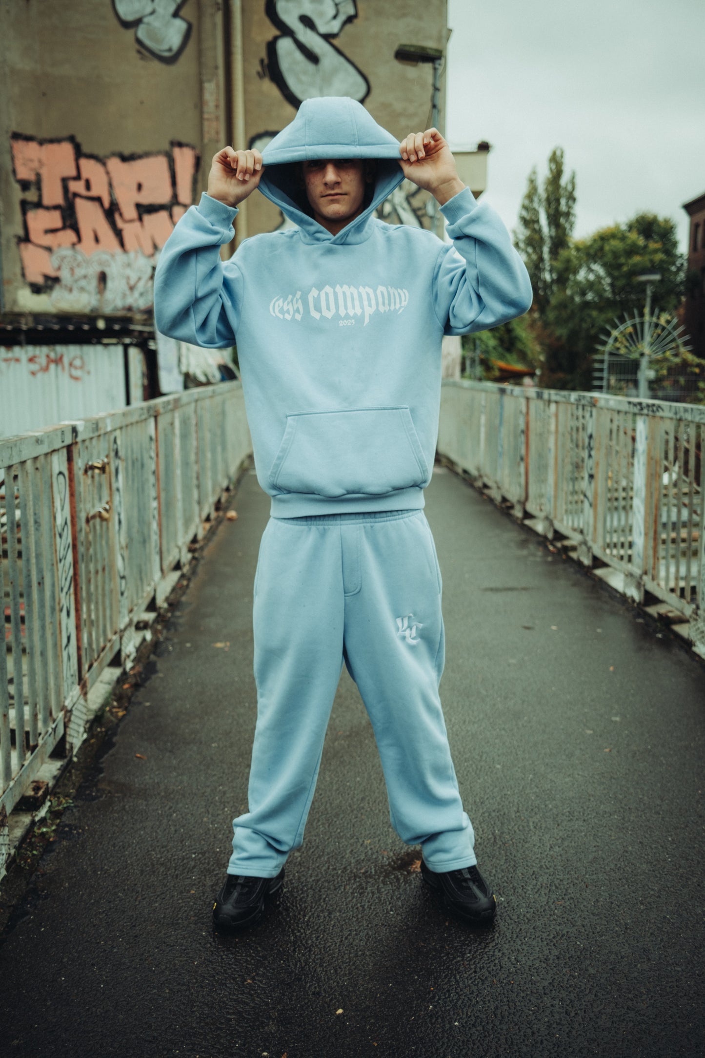 L.C. COTTON JOGGER PANTS - BASIC OPEN LEG